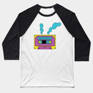 Retro Graffiti Cassette Tape Baseball T-Shirt